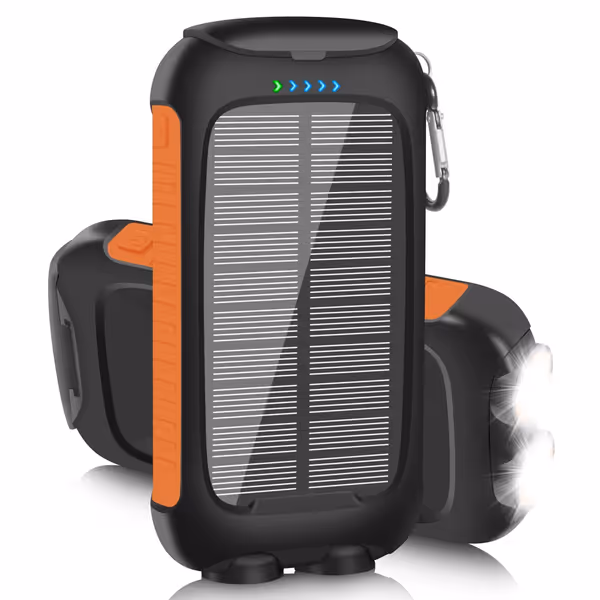 Luvknit 20000mAh Solar Power Bank